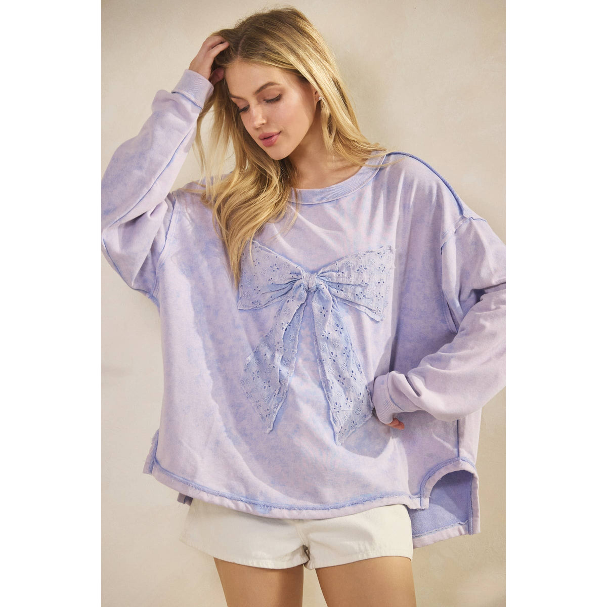 WHIMSY BOW SWEATSHIRT x MINT