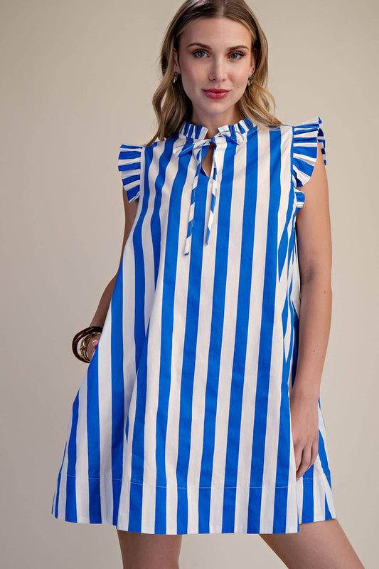 FLIRTY IN STRIPES DRESS