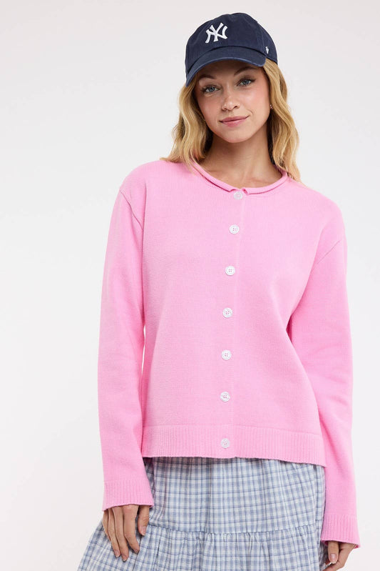 CLASSIC PINK CARDIGAN