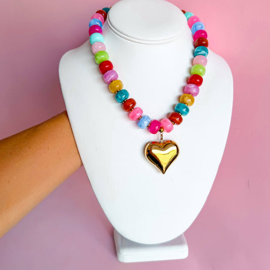 COLORFUL SWEETHEART NECKLACE
