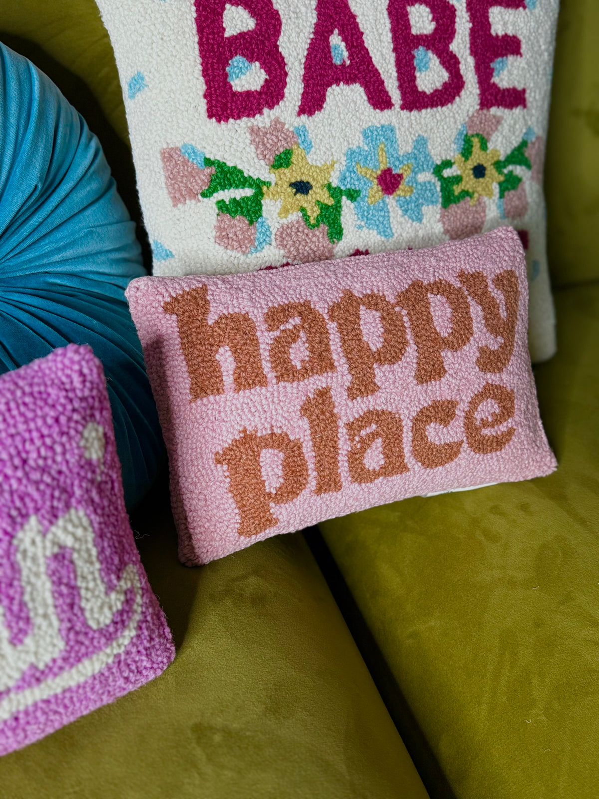 HER HAPPY PLACE PILLOW