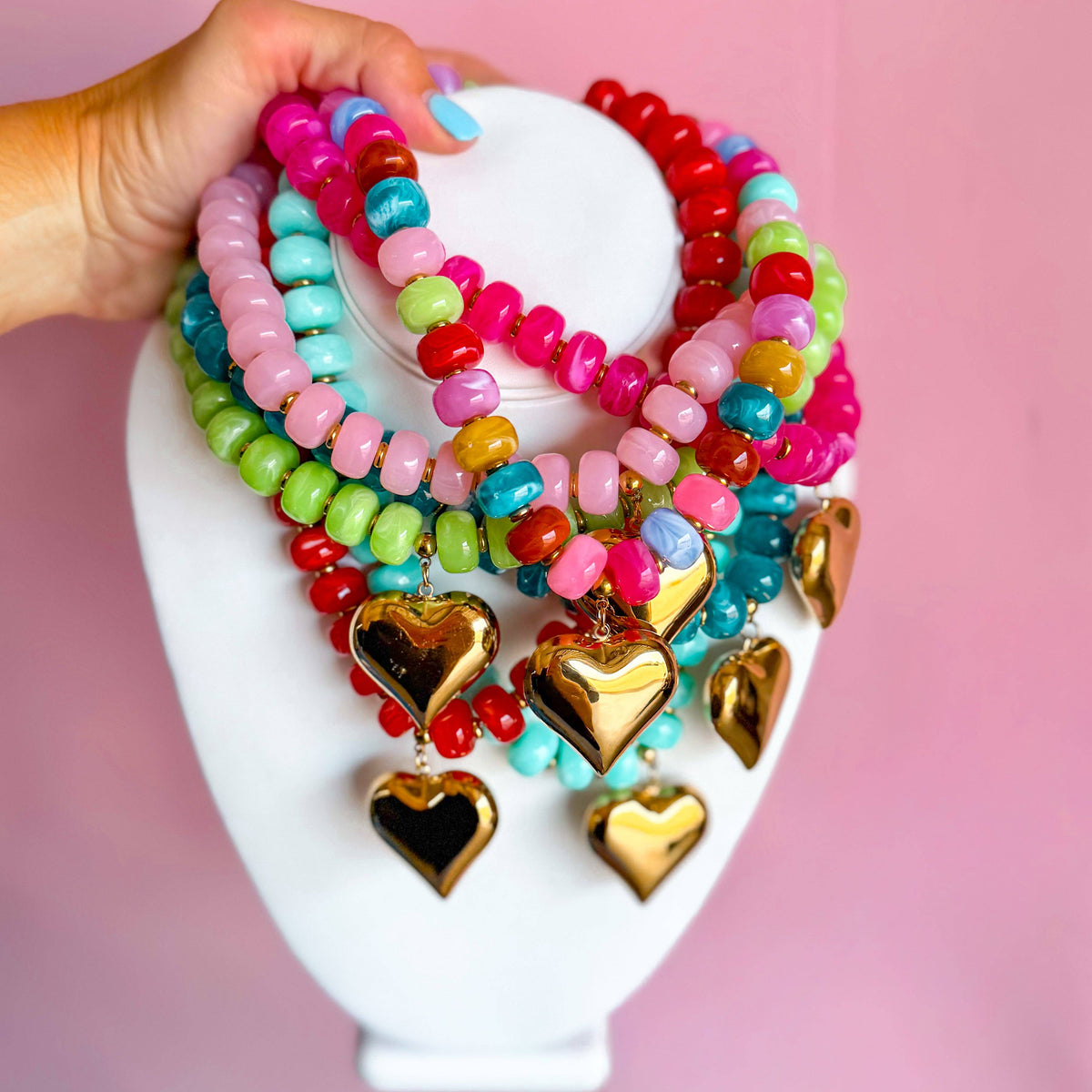 COLORFUL SWEETHEART NECKLACE